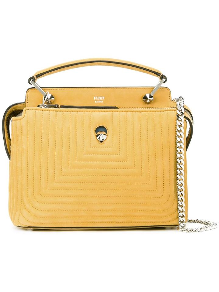 Fendi Small 'dotcom Click' Tote - Yellow & Orange