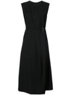 Y's - Flared Knitted Dress - Women - Wool - 2, Black, Wool