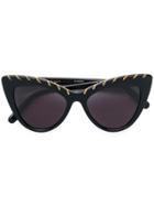 Stella Mccartney Eyewear Falabella Cat Eye Sunglasses - Black