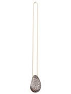 Alexis Bittar Crystal Studded Pendant - Yellow & Orange