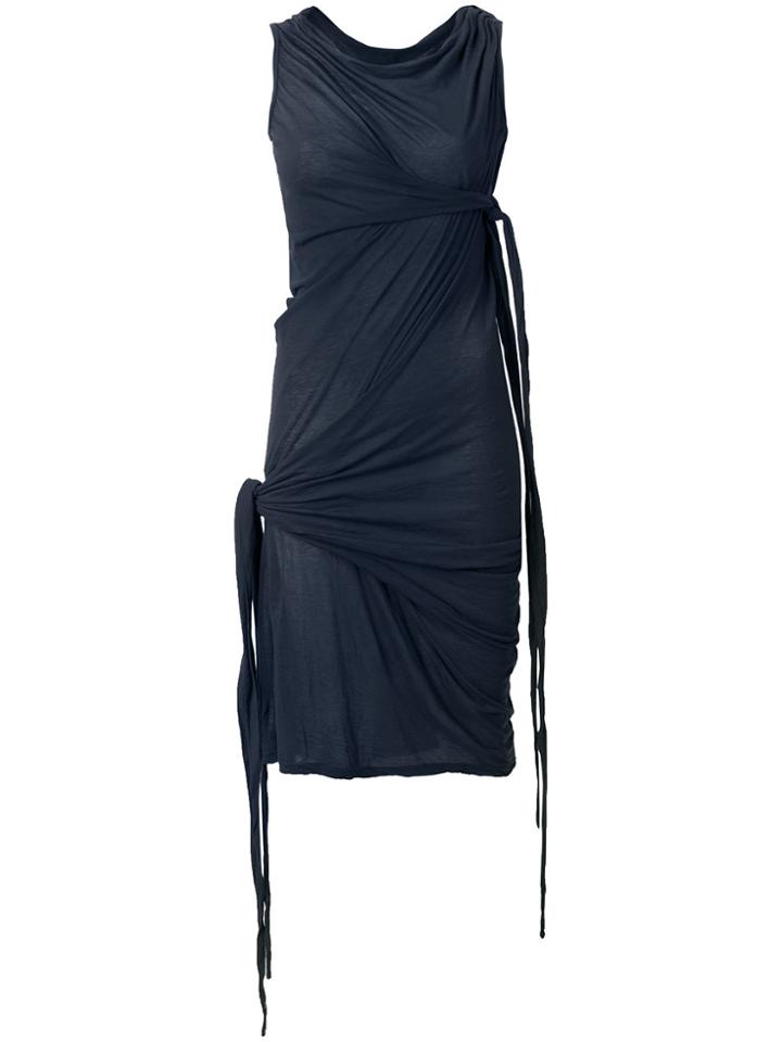 Rick Owens Drkshdw Tie Knot Tank Dress - Blue