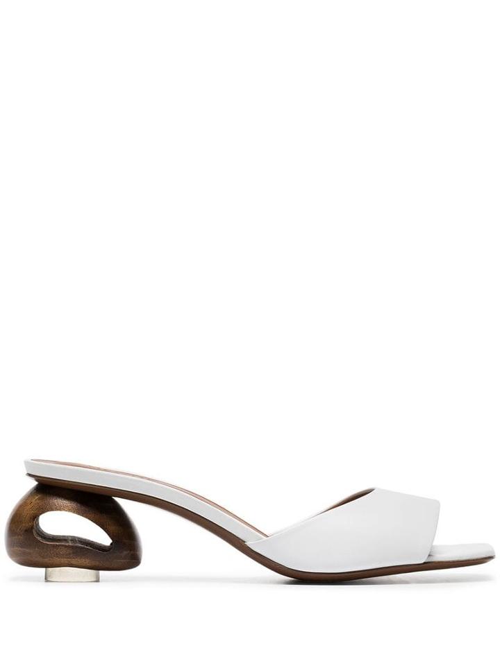 Neous White Liparis 55 Leather Sandals