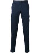 Pt01 Slim Fit Chino Trousers, Men's, Size: 50, Blue, Cotton/spandex/elastane