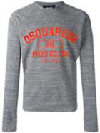 Dsquared2 Phys Ed Sweatshirt, Men's, Size: Xxl, Grey, Cotton