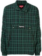 Supreme Nylon Plaid Pullover - Green