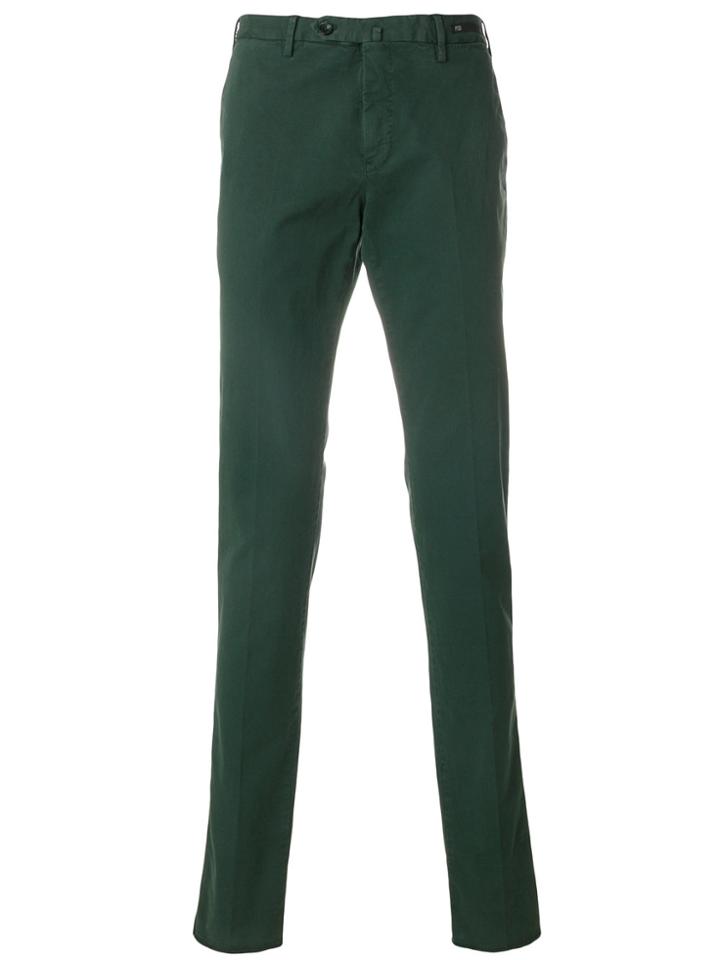 Pt01 Slim-fit Trousers - Green