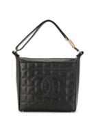 Chanel Pre-owned Choco Bar Quilt Shoulder Bag - Black
