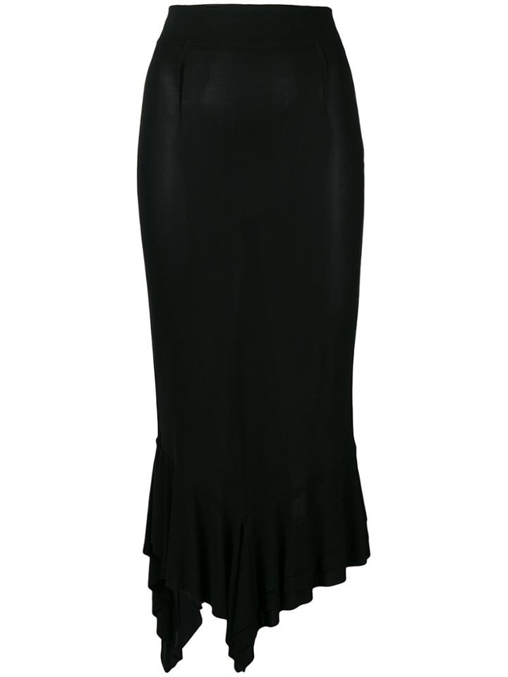 Jw Anderson Asymmetric Hem Skirt - Black