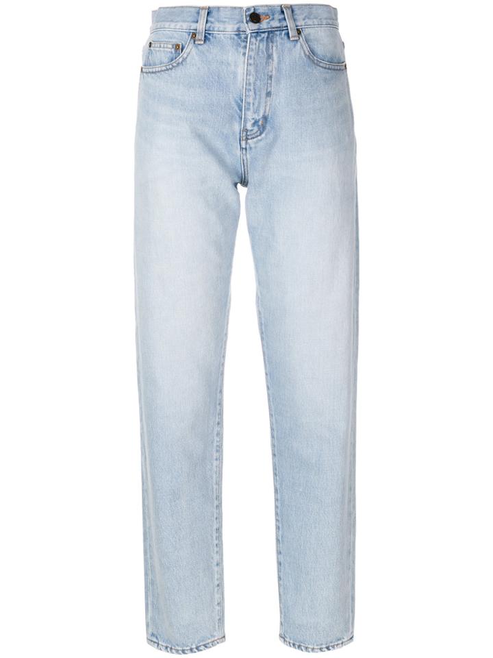 Saint Laurent Straight Fit Jeans - Blue