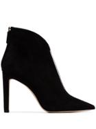Jimmy Choo Open Front Ankle Boots - Black