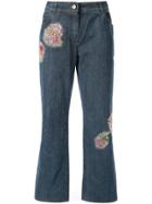 Christian Dior Vintage Patch-embellished Jeans - Blue