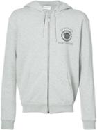 Saint Laurent College Hoodie, Men's, Size: Small, Grey, Cotton/polyamide