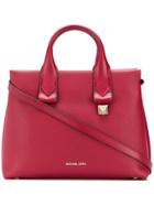 Michael Michael Kors Leather Tote Bag - Red