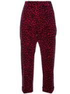 Dsquared2 Leopard Print Cropped Trousers - Pink
