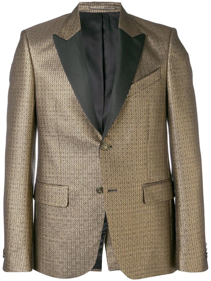 Givenchy Monogram Print Blazer - Gold