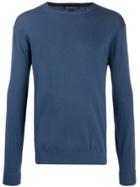 Armani Exchange Logo Embroidered Sweatshirt - Blue