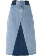 Aries Lilly Denim Skirt, Women's, Size: 27, Blue, Cotton