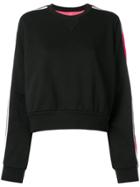 No Ka' Oi Stripe Sleeve Sweatshirt - Black