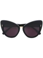 Stella Mccartney Eyewear Cat Eye Frame Sunglasses - Black