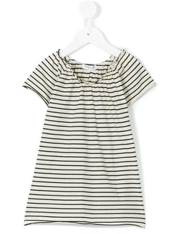 Babe And Tess - Striped Dress - Kids - Cotton - 6 Yrs, Nude/neutrals