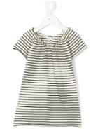 Babe And Tess - Striped Dress - Kids - Cotton - 6 Yrs, Nude/neutrals