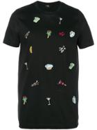 Fendi Embroidered Fitted T-shirt - Black