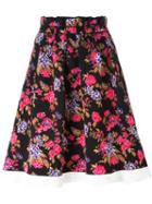Msgm Floral Tapestry Skirt