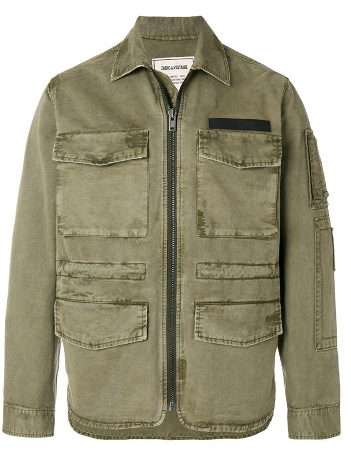 Zadig & Voltaire Zipped Fitted Jacket - Green