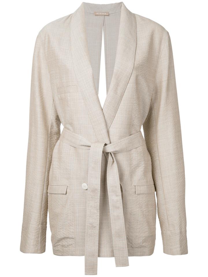 Nehera - Joma Jacket - Women - Silk/linen/flax/spandex/elastane/wool - S, Nude/neutrals, Silk/linen/flax/spandex/elastane/wool