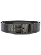 Mcq Alexander Mcqueen Brand Print Belt, Men's, Size: 90, Black, Leather