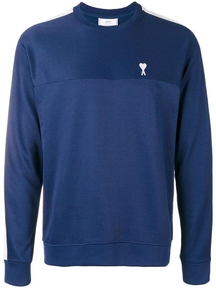 Ami Paris Crewneck Sweatshirt - Blue