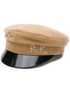 Ruslan Baginskiy Varnished Brim Hat - Brown