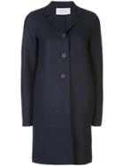 Harris Wharf London Single-breasted Midi Coat - Blue