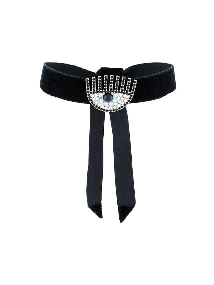 Chiara Ferragni Eye Choker - Black