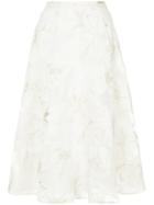 Bambah Dahlia Midi Skirt - White
