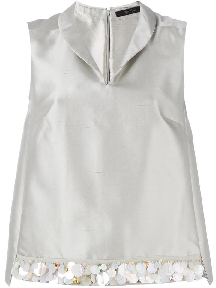 Max Mara - Metallic Two-piece - Women - Silk/cotton - 42, Women's, Grey, Silk/cotton