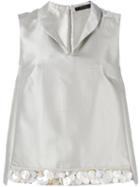 Max Mara - Metallic Two-piece - Women - Silk/cotton - 42, Women's, Grey, Silk/cotton