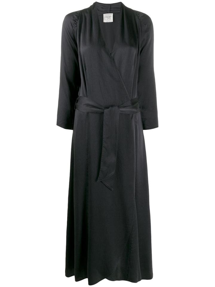 Forte Forte Silk Wrap Dress - Grey