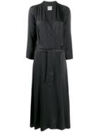 Forte Forte Silk Wrap Dress - Grey