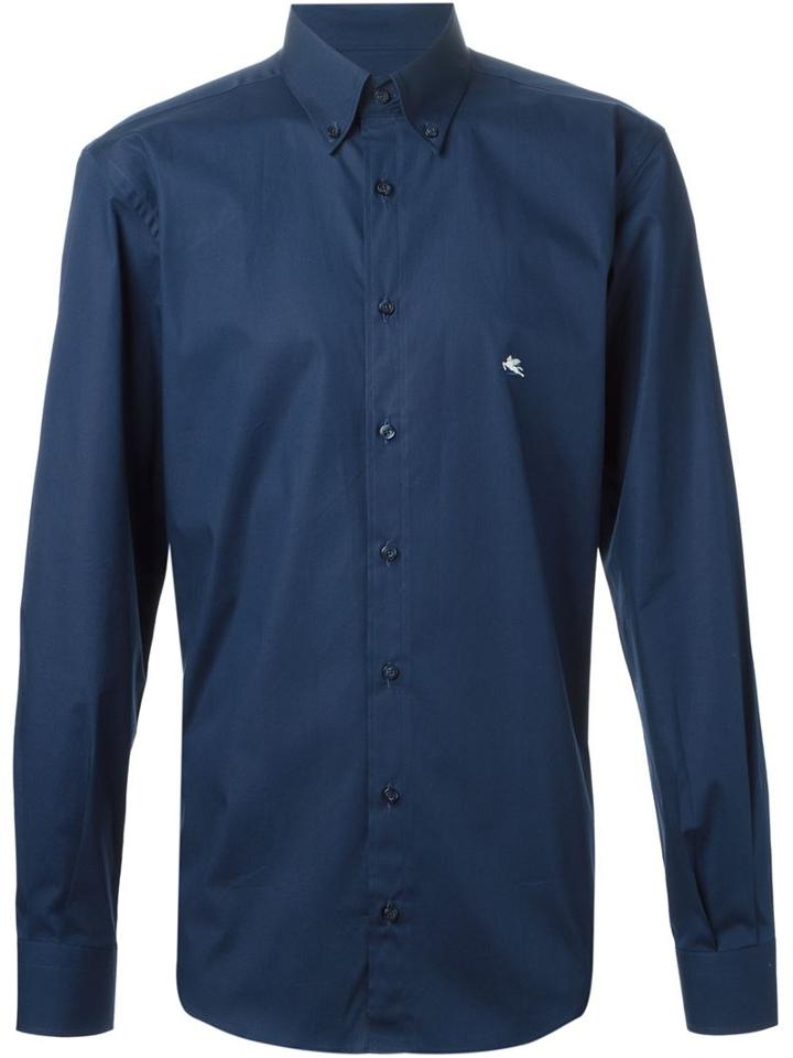 Etro Embroidered Logo Shirt