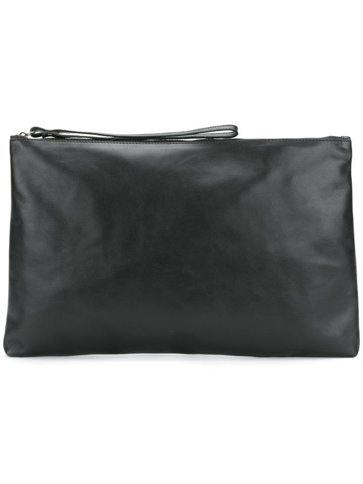 Ann Demeulemeester Top Zipped Pouch - Black