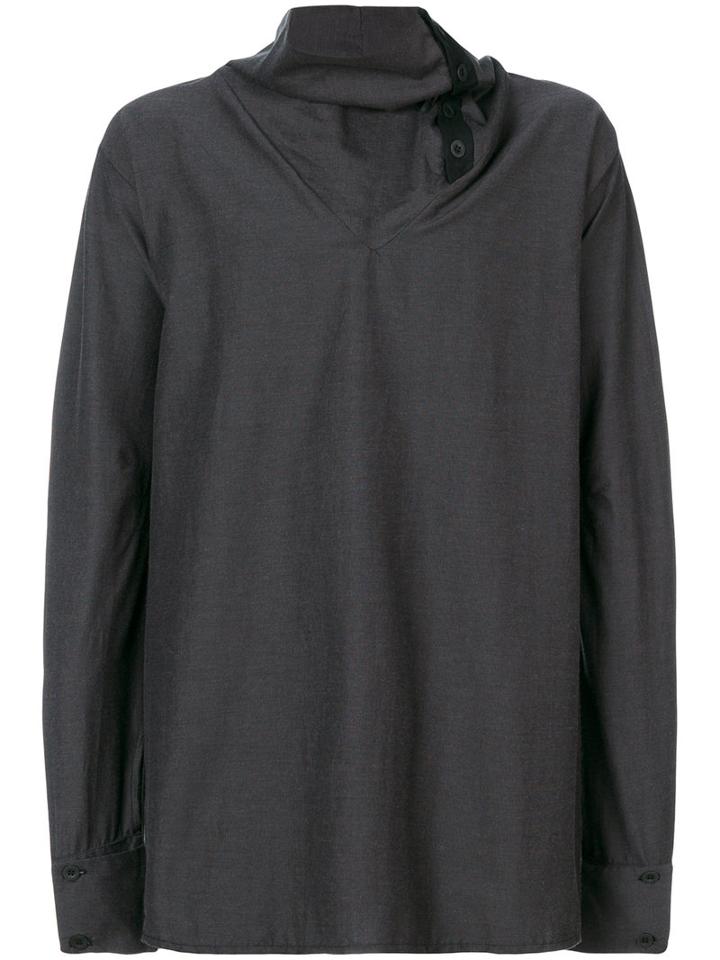 Alchemy - Roll Neck Shirt - Men - Cotton/spandex/elastane - S, Grey, Cotton/spandex/elastane