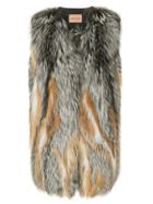 Yves Salomon Contrast Gilet Jacket - Multicolour