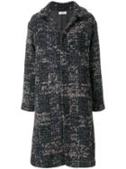 Plantation Bouclé Knit Winter Coat - Multicolour