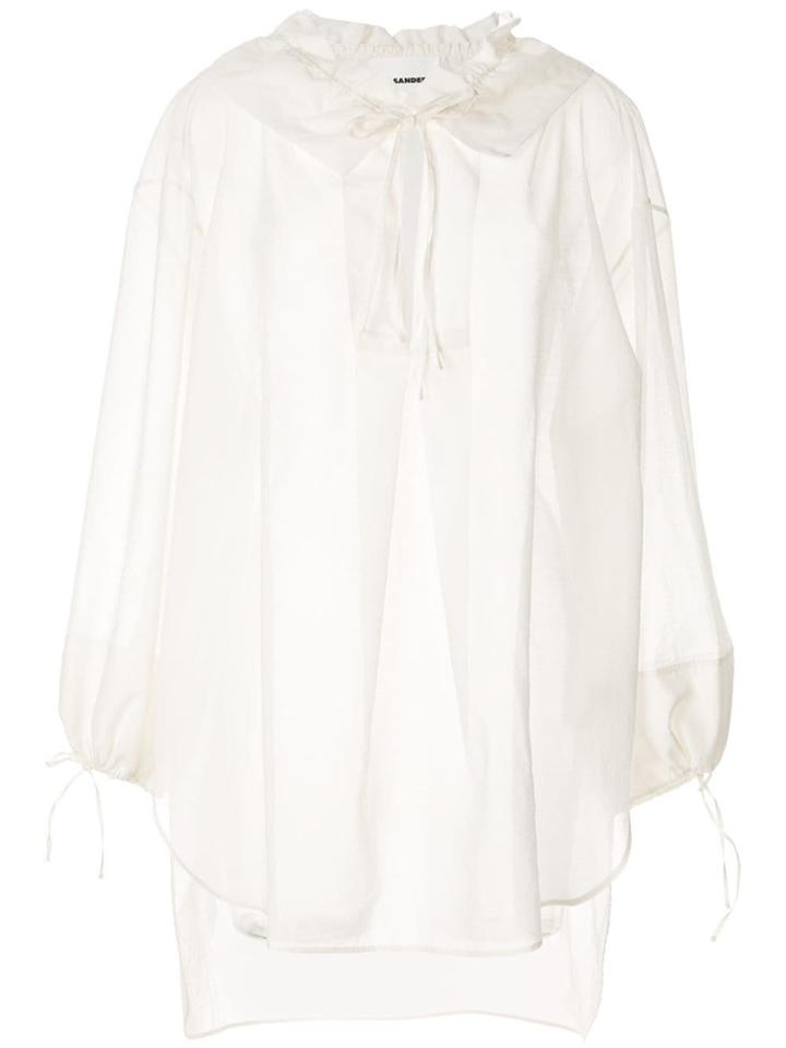 Jil Sander Tie Neck Blouse - White
