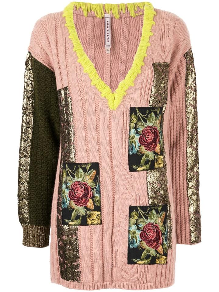 Antonio Marras Patch-embellished Jumper - Pink