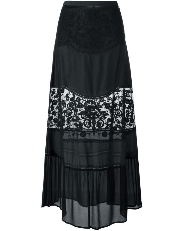 Twin-set Lace Panel Long Skirt
