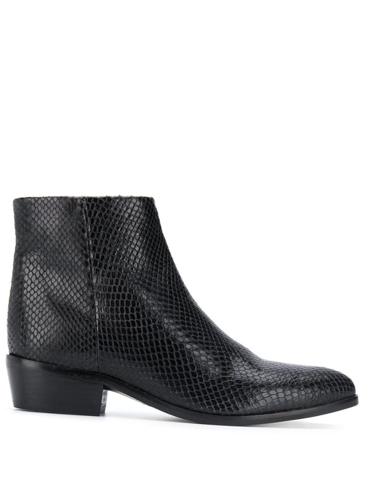 Twin-set Twin-set 192tcp10a St. Pitone Antracite Leather/fur/exotic
