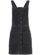 3x1 Denim Pinafore Dress - Black