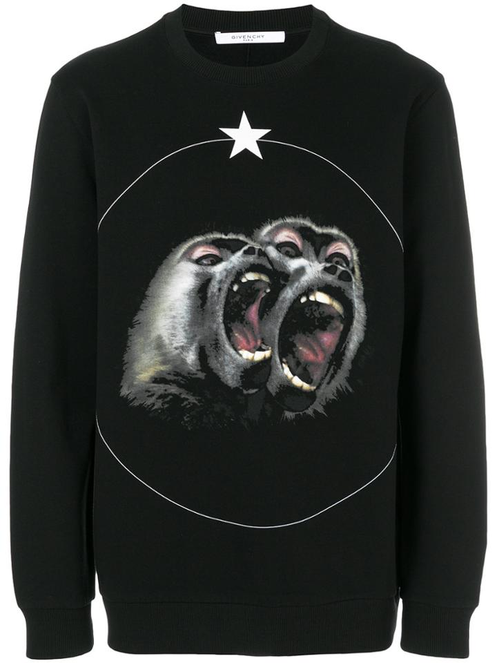 Givenchy Monkey Brothers Printed Sweatshirt - Black